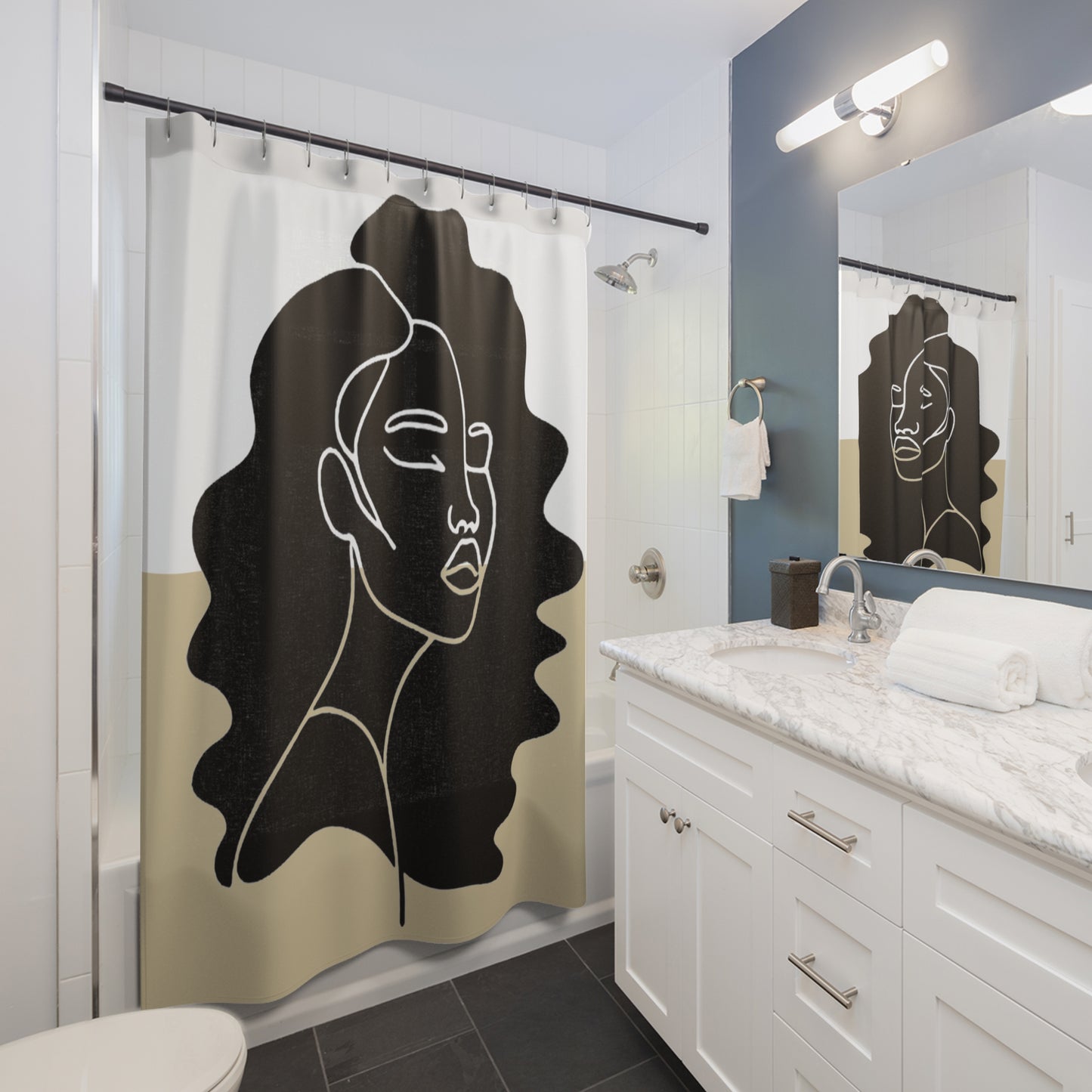 Afro Auro Shower Curtains