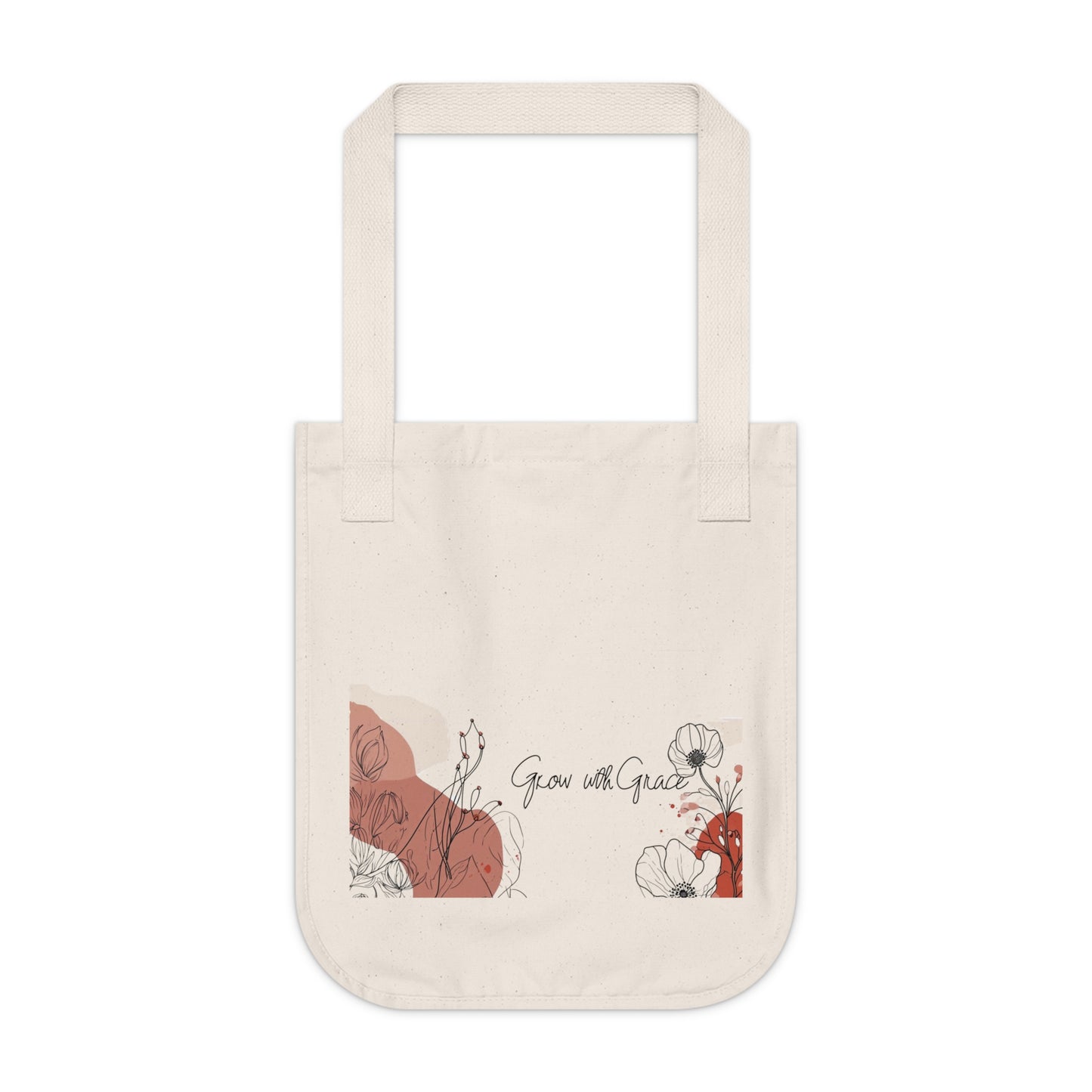 Portrait of Poise Organic Tote Bag - Silent Harmony