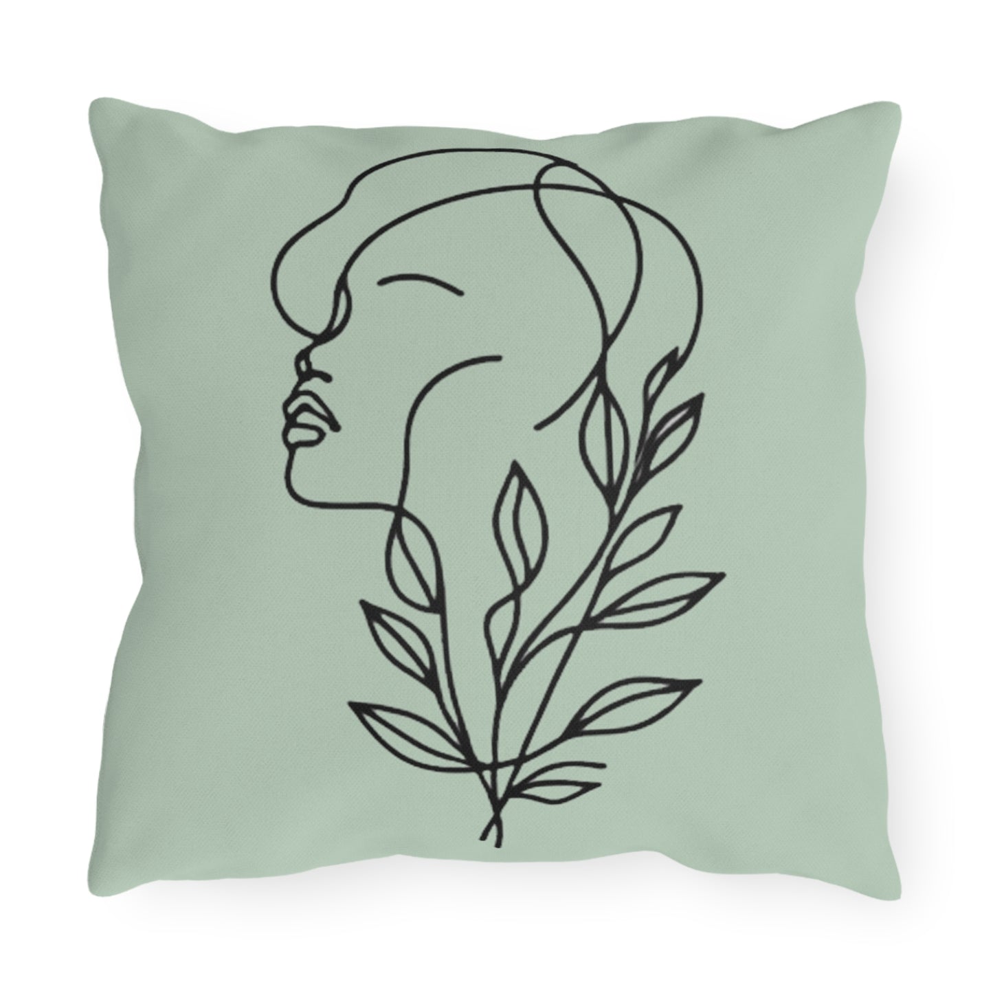 Portrait of Poise Outdoor Pillow - Windswept