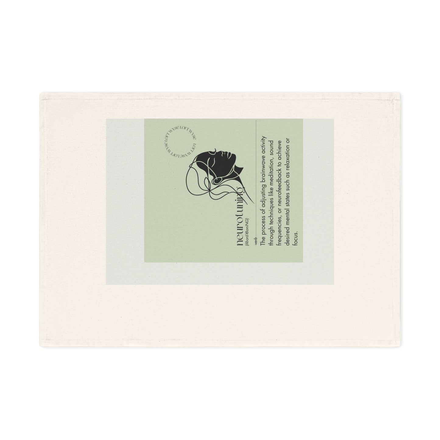 Mindful Definitions ‘Neurotuning’ Tea Towel - Organic Cotton Wellness Decor