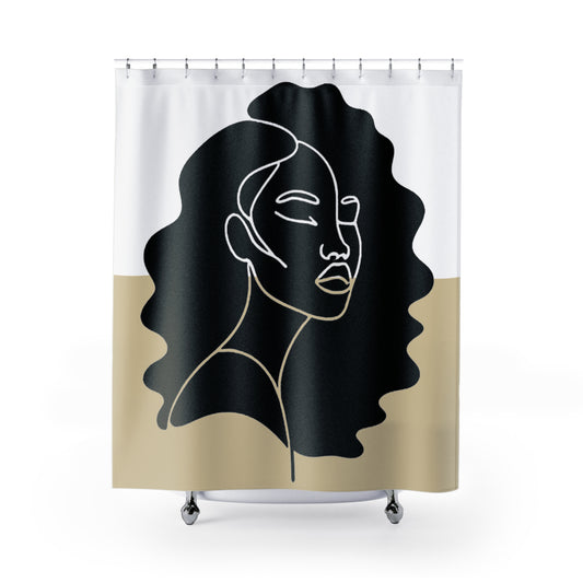 Afro Auro Shower Curtains