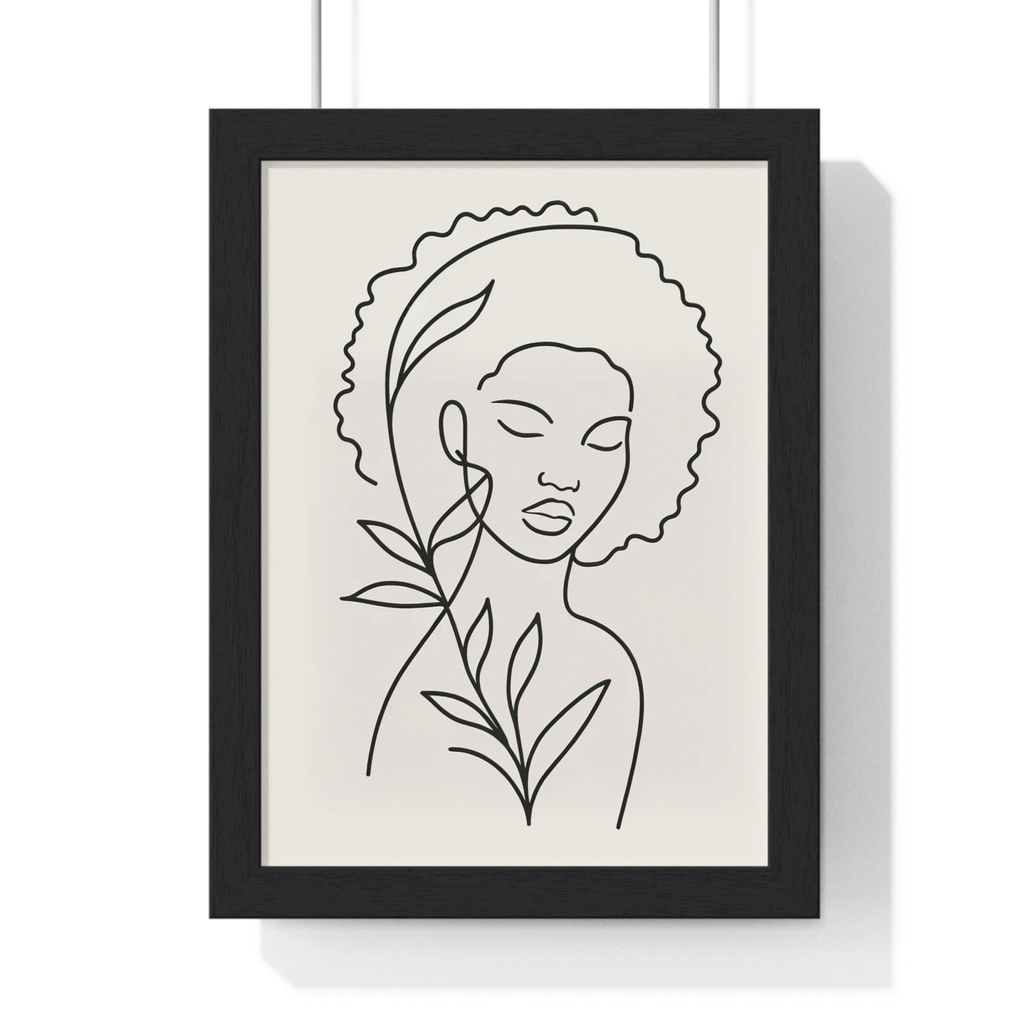 Portrait of Poise Vertical Framed Poster - Silent Harmony