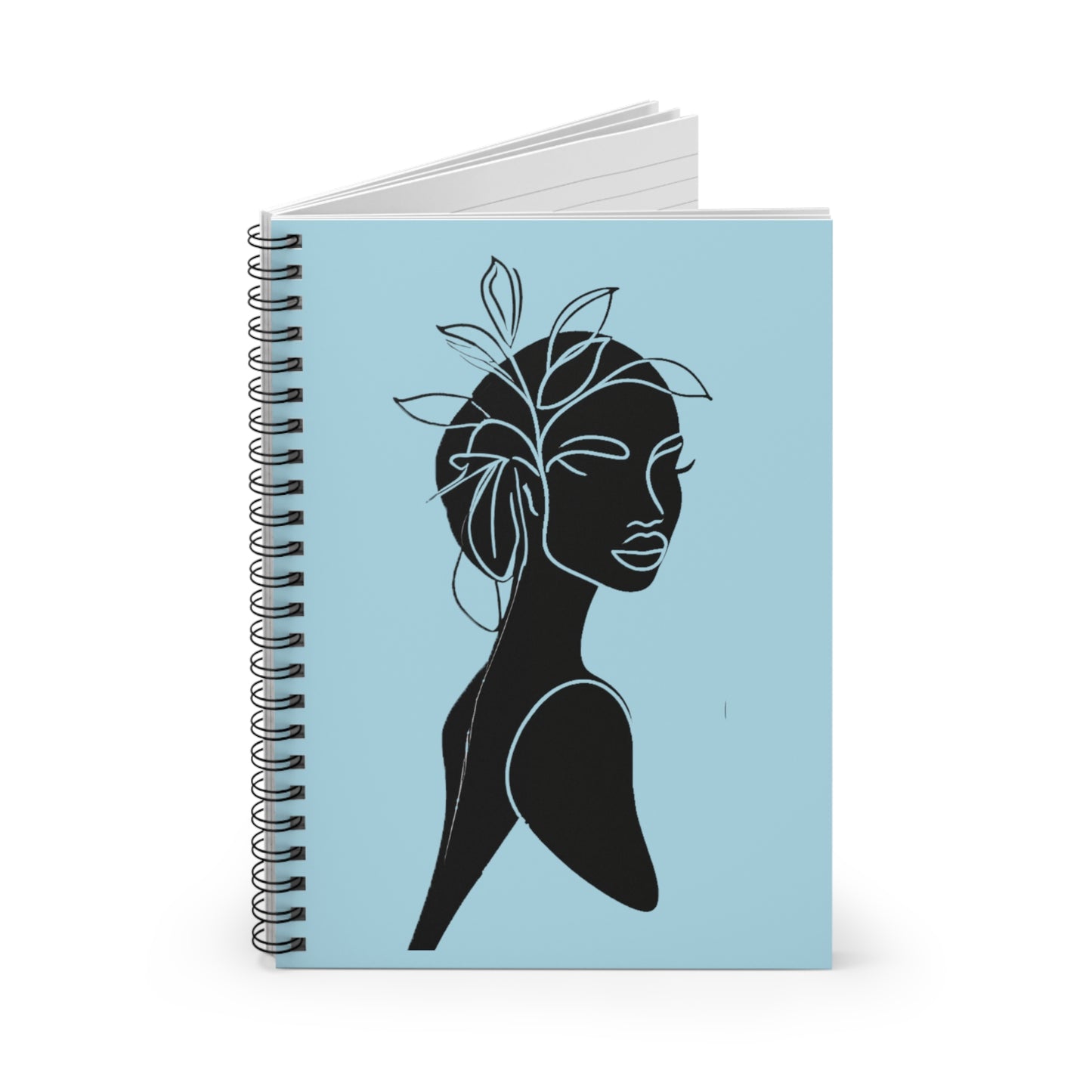 Portrait of Poise Spiral Notebook - Laurel Serenity