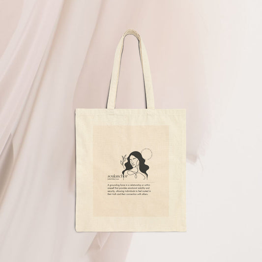 Mindful Definition Canvas Tote Bag Soulanchor