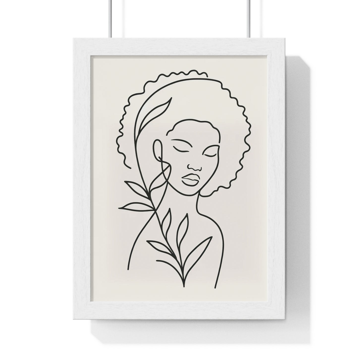 Portrait of Poise Vertical Framed Poster - Silent Harmony