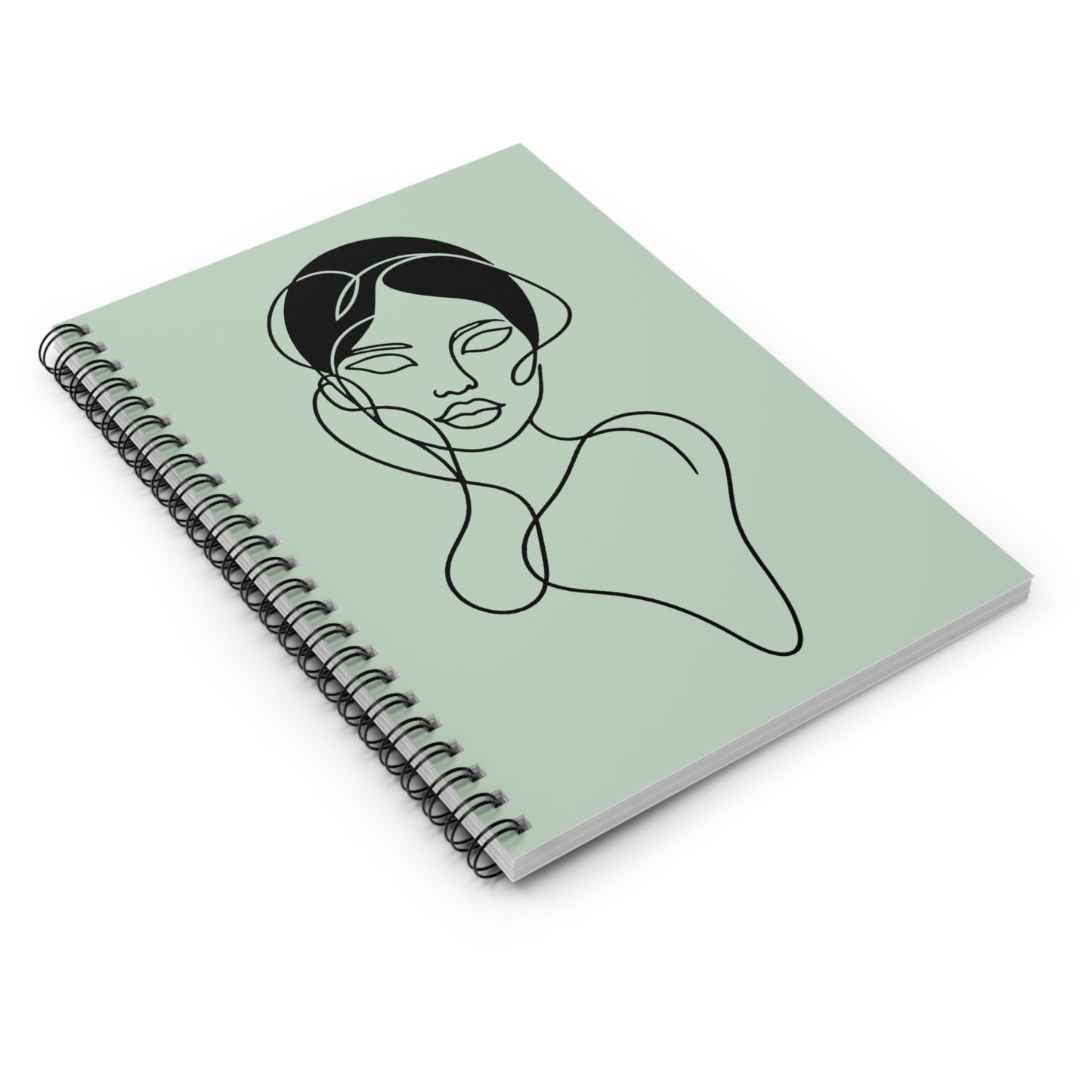 Portrait of Poise Spiral Notebook - Ethereal Muse