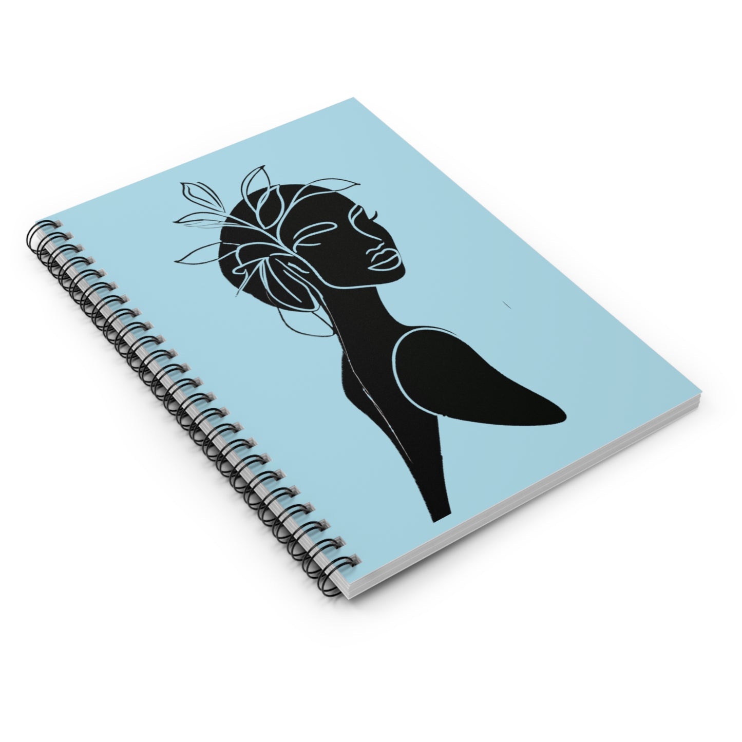 Portrait of Poise Spiral Notebook - Laurel Serenity