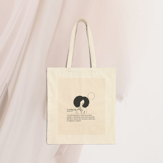 Mindful Definition Canvas Tote Bag Soulspace