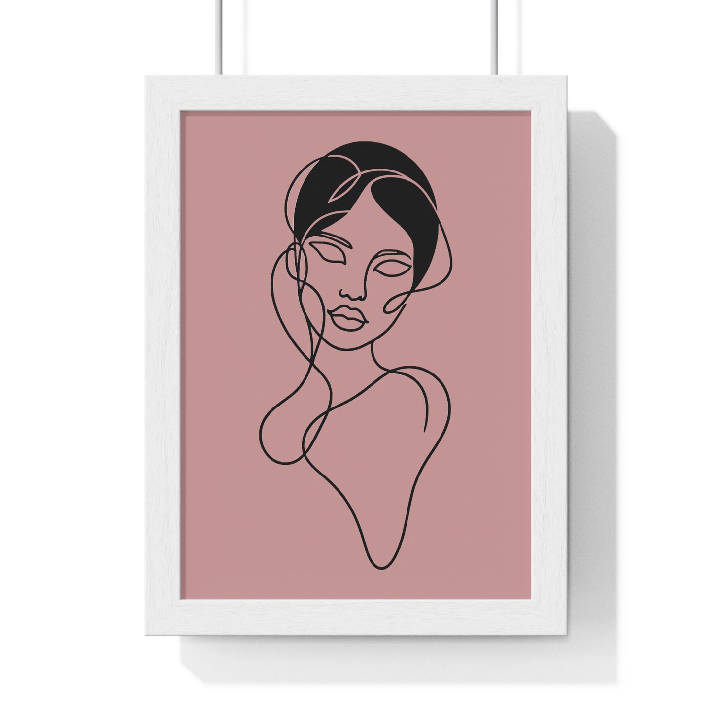 Portrait of Poise Vertical Framed Poster - Ethereal Muse