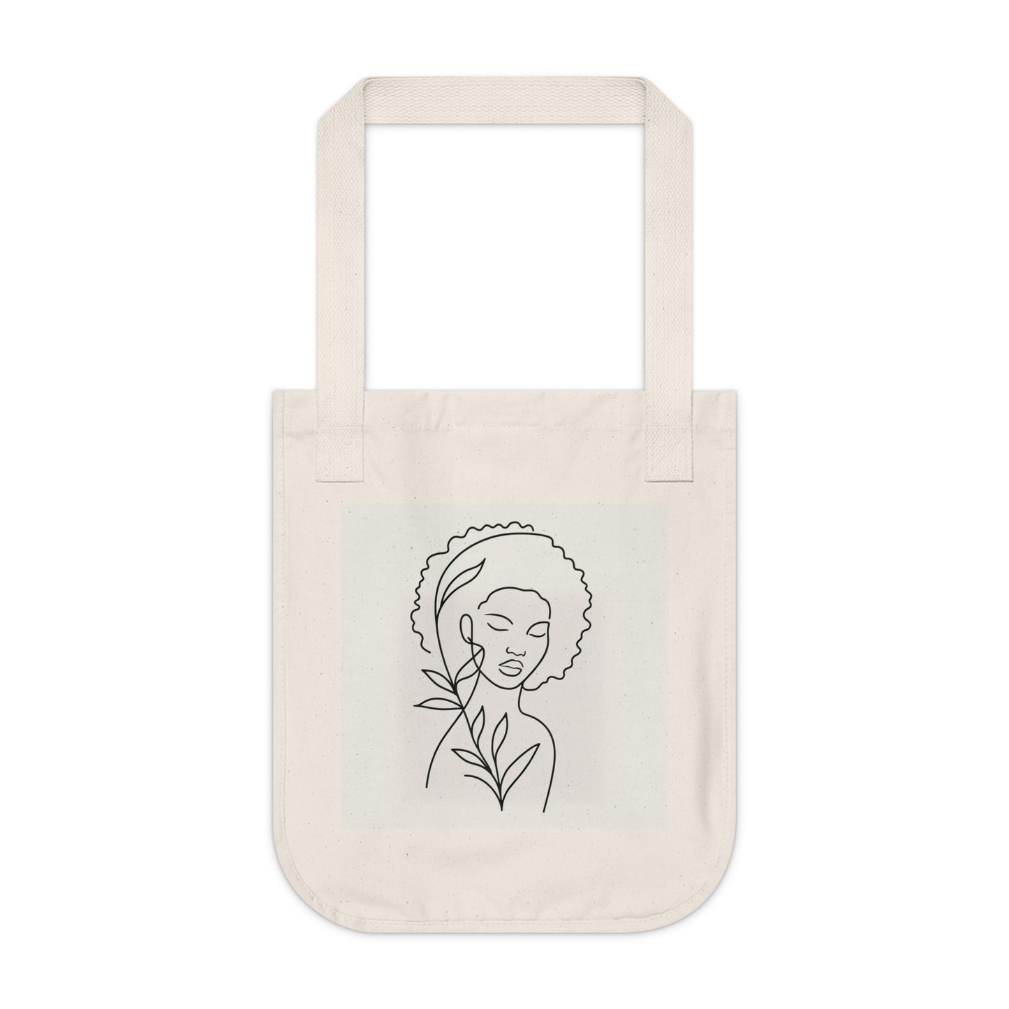 Portrait of Poise Organic Tote Bag - Silent Harmony