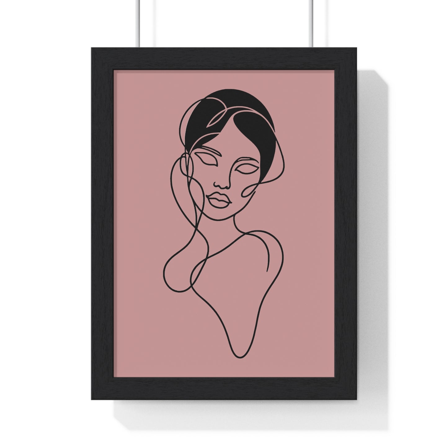 Portrait of Poise Vertical Framed Poster - Ethereal Muse